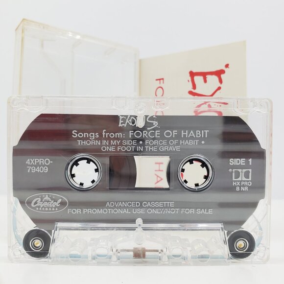 Exodus Songs From Force Habit Promo Cassette Tape Thrash Metal VTG 1992 Tested - Picture 4 of 10